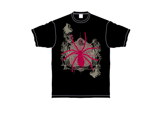 SPIDER Tシャツ【BK×PK】　カラー：ブラック×ピンク