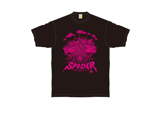 URBAN SPIDER Tシャツ　カラー：ブラック×ピンク