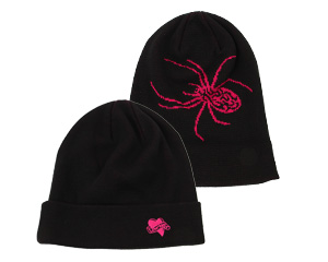 スパイダーニットキャップ カラー：ブラック