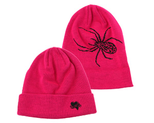 スパイダーニットキャップ カラー：ブラック